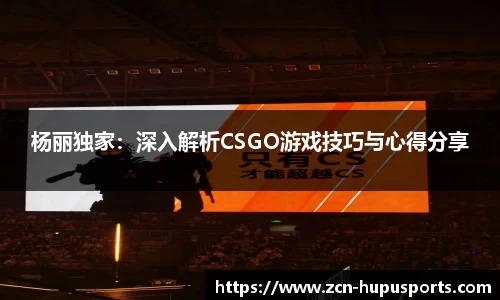 杨丽独家：深入解析CSGO游戏技巧与心得分享